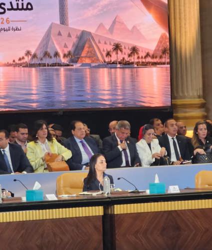 وزيرة التضامن الاجتماعي خلال مشاركتها في منتدى مصر 2026: